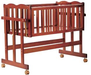 LuvLap C-30 Baby Wooden Cot, baby cradle & Crib, with Mosquito Net (without Mattress) Cot