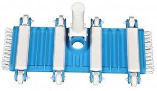Blue Wave 14 Inch Flexible Vacuum Head With Bottom Brush Plastic Wet and Dry Brush