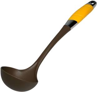 CLASSY TOUCH Nylon Slotted Serving Spoon - Slotted Cooking Buffet Spoon with Nylon Handle and Hanging Hole for Kitchen Restaurants Utensil(Slotted Serving Spoon Plastic Serving Spoon