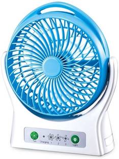 JK Sales Rechargeable Table Fan You Can Also use Directly Fan Power Bank[ DC] Desk Fan 4000mAh USB Rechargeable Battery (Included) 3 Speeds, 330 Degree Rotation USB Fan, Rechargeable Fan