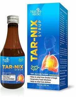 Nature Vedic TARNIX SYRUP-Smokers Cough Syrup-Lungs Detox for Smokers-Remove Lungs Tar
