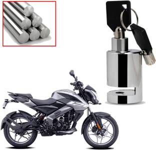 Ubom Heavy Duty Disc Brake Lock Anti Theft Stainless Steel 7mm Pin Wheel Locking Heavy Stainless Steel Disc Break Security Lock Disc Lock For Bajaj NS 125 X2 Disc Lock
