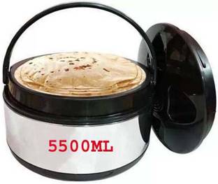 PEXMON Pleasure High Quality Best Stainless Steel with Plastic Cover Casserole 5500 ml Cook and Serve Casserole