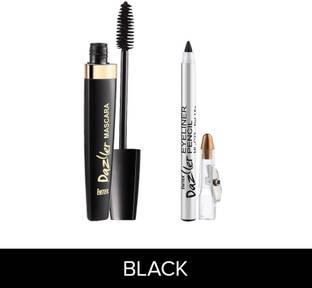 Eyetex Dazller Mascara - Black, 12.5g + Eyeliner Pencil - Black, 1.5g