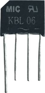 MIC 5 PCS KBL06 BRIDGE RECTIFIER DIODE Single Phase Bridge 4A 600V KBL-06 INDIAN Electronic Components Electronic Hobby Kit