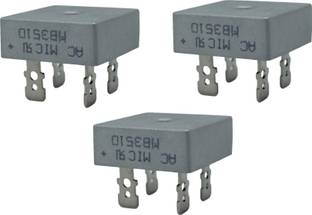MIC 3PCS MBC3510 1KV 35A (HEAVY DUTY) Single Phase Bridge Rectifier Diode Indian Electronic Components Electronic Hobby Kit