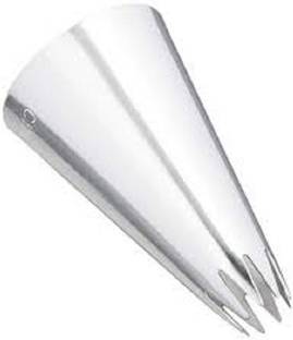 BAKERS4U 22 Small Size Open Star Icing Nozzle Piping Tip Stainless Steel Cake Decor Tips Stainless Steel Star Icing Nozzle