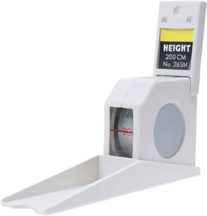 SYGA 2 Meters Retractable Manual Height Measuring Tool Adult Child Height Tool- White Measurement Tape