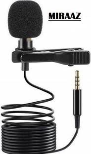 Miraaz High Quality 3.5mm Clip Microphone For Youtube | CALLER Mike for Voice Recording | Lapel Mic Mobile, PC, Laptop, Android Smartphones, DSLR Camera Microphone CABLE