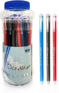 Linc ocean gel pen | 25 Pcs Jar | Blue , Black & Red Ink Gel Pen