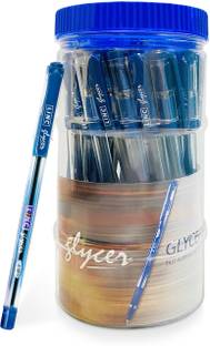 Linc Glycer 0.7mm Ball Pen Jar | Fast Flowing Ink & Soft Rubber Grip | Smooth Writing Ball Pen