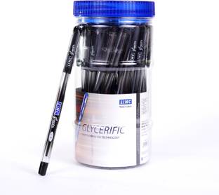 Linc Glycer 0.7mm Ball Pen Jar | Fast Flowing Ink & Soft Rubber Grip | Smooth Writing Ball Pen