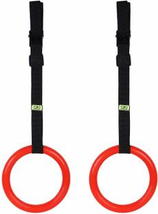 COUGAR Suspension Ring , Gymnastics Suspension Ring with 15 ft Adjustable Buckle Straps Pilates Ring