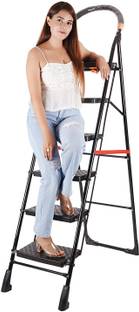 HOMACE 6 Step with Smart Platform Technology and Wide Steps (Black) Iron Steel Ladder