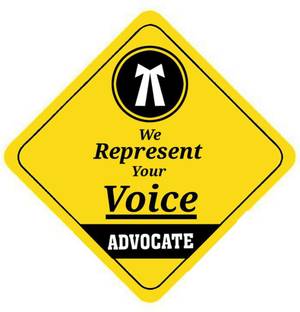 HindK Store 10.16 cm ADVOCATE LOGO Sticker Self Adhesive Sticker