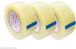 BIB PRODUCTS Pack of 3 Roll 300 Meter Length Wonder 555 Transparent, 3 inch, Cello Tape - Pack of 3 Rolls (Manual)