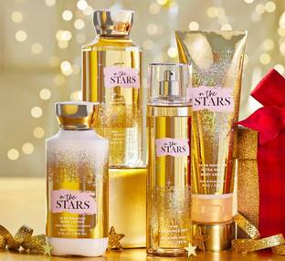 BATH & BODY WORKS IN THE STARS Gift Set - Body Lotion - Body Cream - Fragrance Mist & Shower Gel - New Fragrance