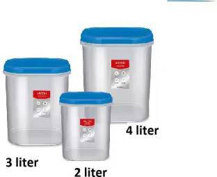 MILTON Plastic Grocery Container  - 2000, 3000 ml, 4000 ml