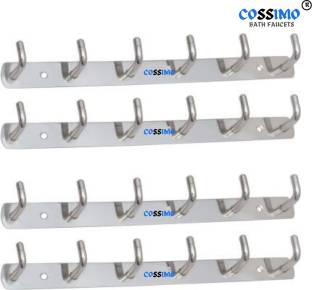 COSSIMO - CLS-04 High Grade Stainless Steel Lite 6 Pin Wall Hanger - Set of 4 Door Hanger
