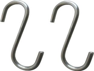 Q1 Beads 4 Pcs 5" inch S Hooks Heavy Duty for Hanging in Workshop , Fan , Swing/Jhoola Hook 2