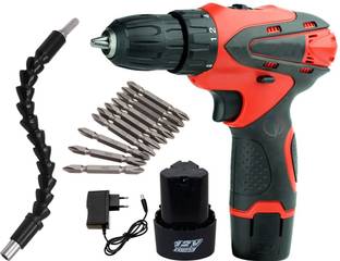 Mass Pro 12VCordless Screwdriver Revers Forward Function & 10Pc Bits & Flexible Bit Shaft CSD_SD Bits ...
