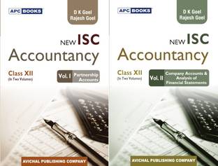 New I.S.C. Accountancy (Volume I Partnership Accounts & Volume II Company Accounts & Analysis Of Financial Statements) Class- XII