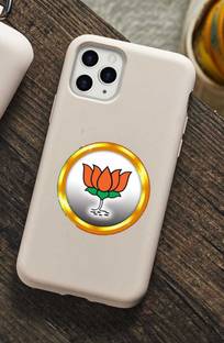 HindK 7.62 cm BJP sticker Self Adhesive Sticker
