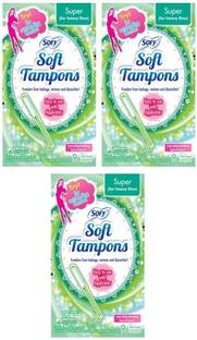 SOFY Soft Tampons - 9+9+9N SUPER (FOR HEAVY FLOW) Tampons