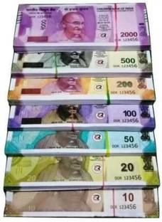 imtion Nakli note 90 x 5 Dummy artificial Currency Note ( 20,50,100,200,2000 )
