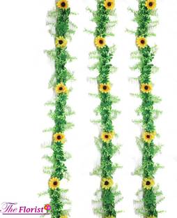 The Florist Artificial Sunflower Vine Wallhanging String Multicolor Sunflower Artificial Flower