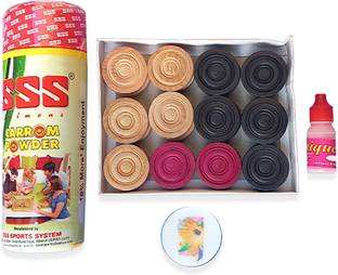 shri shyam traders striker+disco Carrom Pawns
