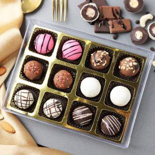 WINNI CELEBRATE RELATIONS Premium Chocolate Gift Pack | Dark Chocolate Box Gift | Truffle Chocolate Truffles