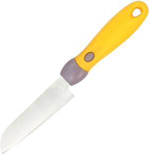 CLASSY TOUCH 1 Pc Nylon Knife Stainless Steel Chef's Knife Nylon Finished for Dicing, Mincing and Chopping (Yellow)