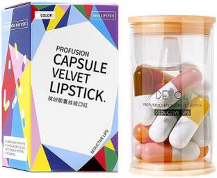 THR3E STROKES Mini Lipstick Set Mini Capsule Lipsticks 16 Color Mini Capsule Lipstick Set Mini Matte Lipstick Velvet Lipstick Set Nonstick Cup Easy To Color Long-lasting Waterproof Swab Lipstick Makeup Gift Set