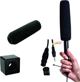 WON Smart Mic Shotgun Condenser Microphone to Interview for Mobile Phone (Black) Microphone