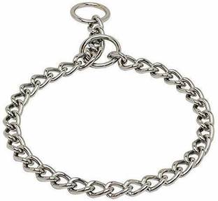 Woofy Stainless Steel Chock Chain for Dog 10 No, 24 Inch Plain Dog Collar Charm