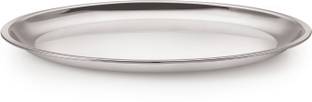 NEELAM Stainless Steel 12 22G Plate China, 27.5 cm, Silver, Set of 12 Dinner Plate