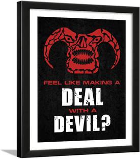 Devil Quotes Wall Frame - Devil Wall Décor - Devil Quotes Frame Paper Print
