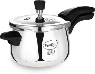 Pigeon Brio Triply Pressure Cooker- 5 Litre 5 L Outer Lid Induction Bottom Pressure Cooker