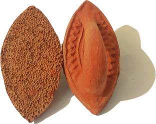 RKD Enterprises Terracotta Best Natural Pumice Stone Foot Scrubber For Unisex (Pack of 2)