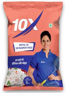 10x Royal XL 1121 Basmati Rice, 5Kg Basmati Rice (Full Grain, Steam)