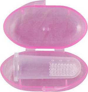 Lifecarfts Baby Finger Toothbrush (3 months to 3 years) with storage Box (Pack of 1) Soft Toothbrush