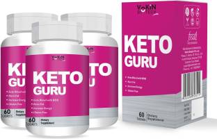 Vokin Biotech Keto Guru for weight loss with Garcinia Cambogia|Green Tea Buy 2 Get 1 Free