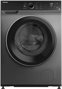 TOSHIBA 8 kg Fully Automatic Front Load Washing Machine with In-built Heater Silver