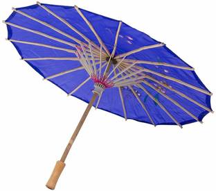 Tiptop Decoration Parasol Japanese Traditional Umbrella (33 Inch) (1 Piece) (Dark Blue)