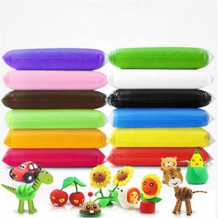 MSN best kids toys 12 Color Light Air Dry Modelling Clay