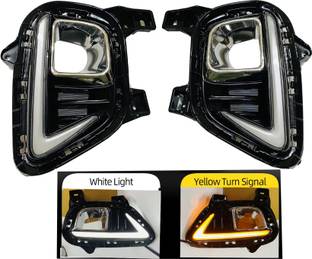 Autofasters Day Running Matrix Led Lights with Indicator for Kia Sonet Car Fancy Lights