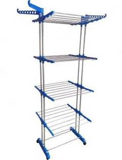 HomeMate Steel, Plastic Floor Cloth Dryer Stand B2SS-4T-N010401