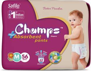 Champs High Absorbent Baby Diaper Pants|Pack of 1 - M