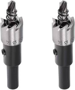uptodatetools 14mm HSS Hole Saw Cutter Drill Bit Metal Stainless Steel Wood Aluminum?2 Pcs?